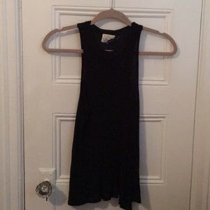 Black tank top